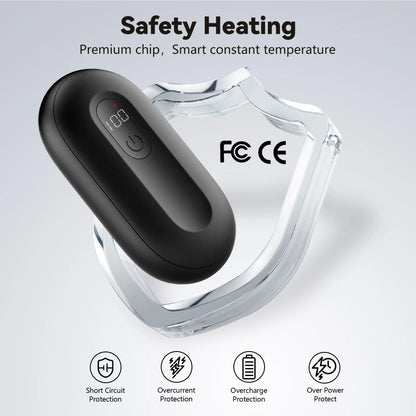 Hand Warmers Rechargeable - 2 Pack Electric Hand Warmers 4000Mah, 8 Hrs Warmth Dual-Sided Heating Max 140℉, Reusable Hand Warmers Pocket Heater for Raynauds, Hunting, Golf, Camping