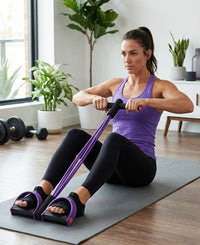 Ab Crunch Trainer|Portable Core & Leg Workout for Beginners